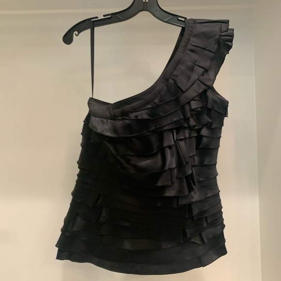 Vintage Rock and Republic one shoulder silk top. - Picture 2 of 9